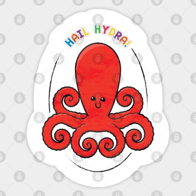 The Acclaimed Octopus Sticker by monsieurgordon